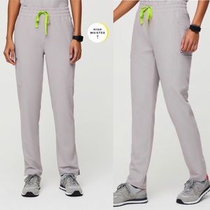 Figs high waisted yola skinny scrub pants limited edition slate XL